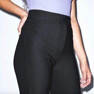American Apparel Riding Pants Black High Waisted Stretch Skinny Leggings - SIZE